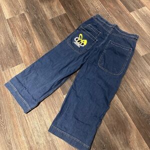 A.LAB men’s baggy fit, double pocket denim jeans with pocket patch